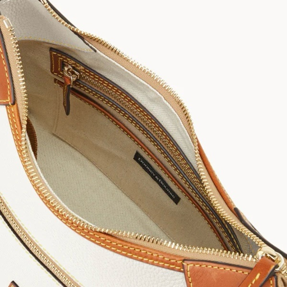 Dooney & Bourke White Pebble Grain Hobo Bag - Picture 3 of 13